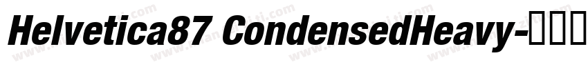 Helvetica87 CondensedHeavy字体转换
